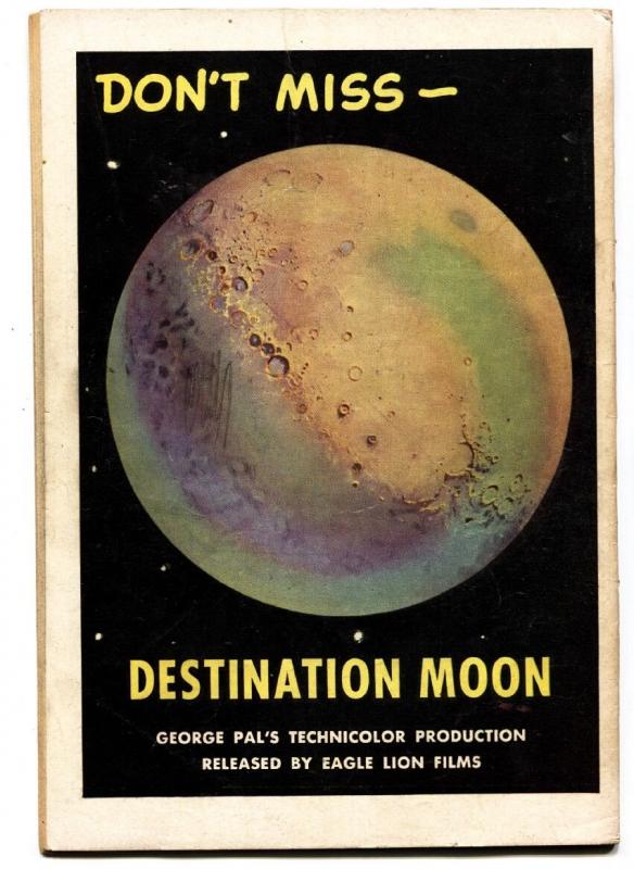 DESTINATION MOON COMIC-comic book 1950-Rocket cover - FAWCETT MOVIE COMICS- vg+