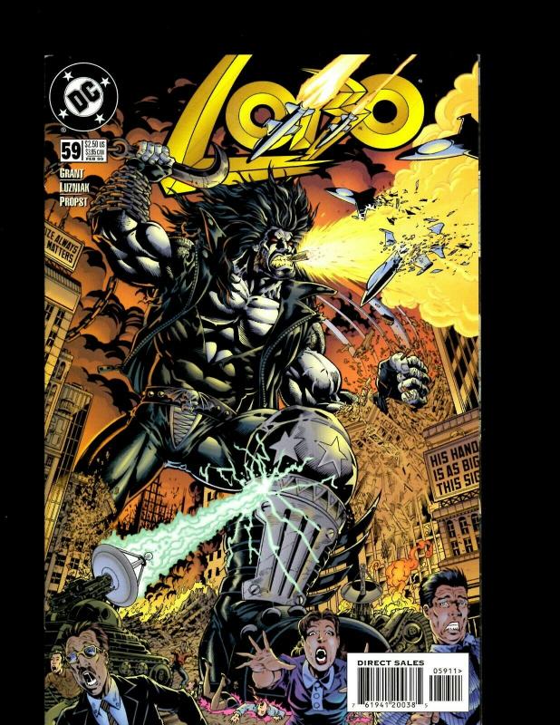 Lot of 12 Lobo DC Comic Books #49 50 51 52 53 54 55 56 57 58 59 60 J407