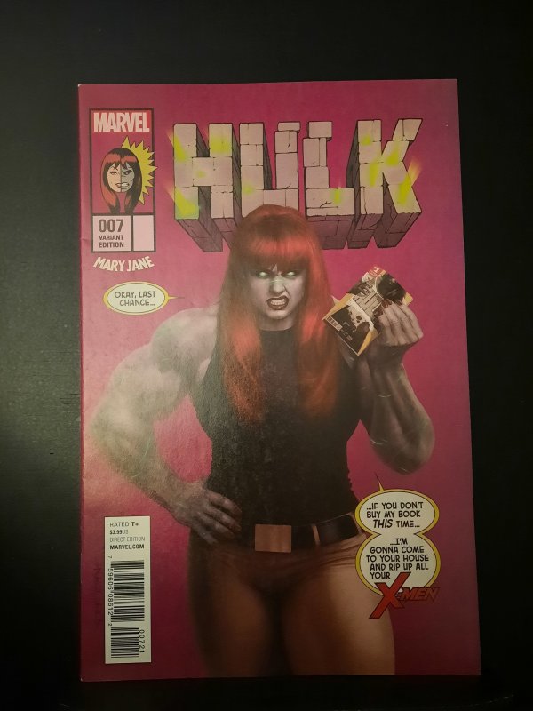 Hulk #7 Mary Jane Variant Cover (2017)VF