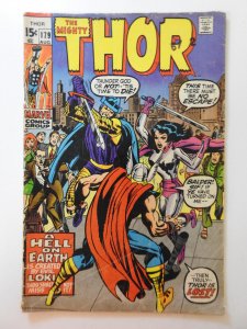 Thor #179 (1970) Solid VG- Condition!