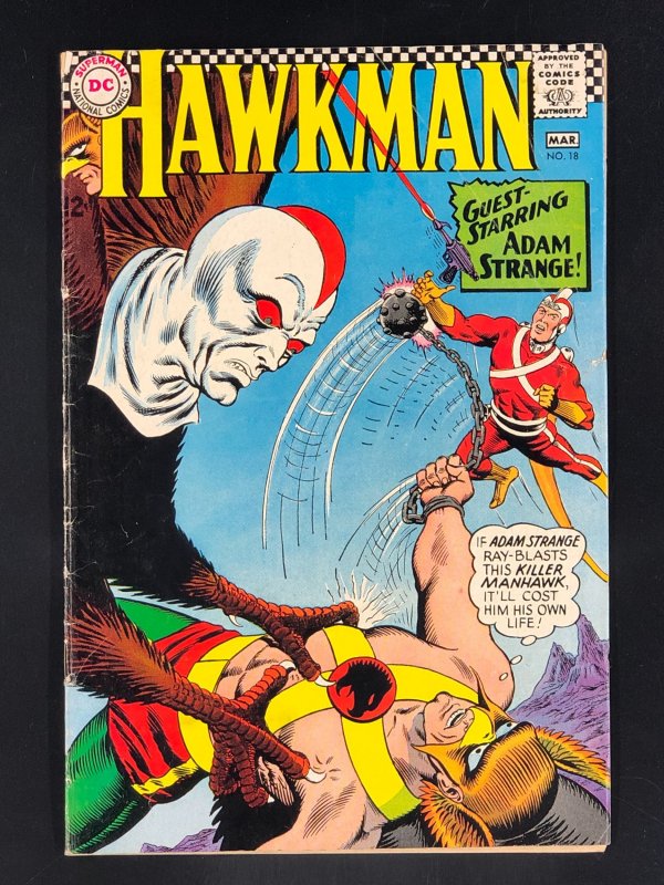 Hawkman #18 (1967) Guest-Starring Adam Strange