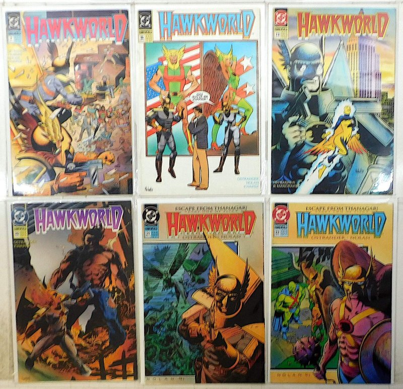 Hawkworld Lot of 6 #7, 10, 13, 20, 21, 22 (1991) DC Comics Hawkman 1st Print