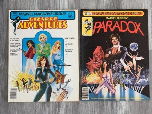 1980 MARVEL PREVIEW Magazine #24 FN #25 FN- Paradox & Black Widow