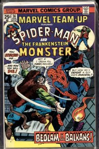 Marvel Team-Up #36 (1975) Frankenstein Monster