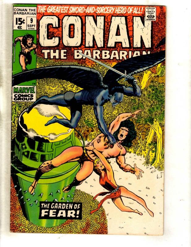 Conan The Barbarian # 9 FN Marvel Comic Book Barry Smith Sword Sorcery FM3