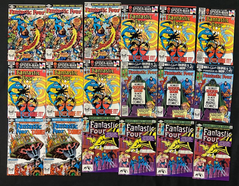 FANTASTIC FOUR 126 COMICS LOT MANY DUPES MOST VF SOME VG BRONZE-COPPER AGE