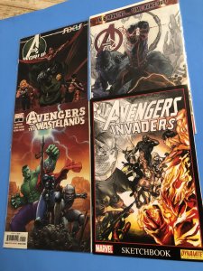 Avengers #38 /Invaders Sketchbook/ WORLD #16 / OF THE WASTELANDS / NM + / -