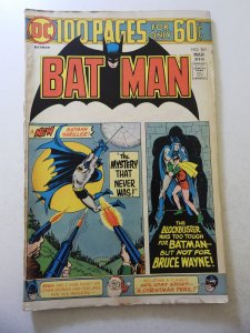 Batman #261 (1975) VG Condition moisture stains fc