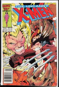 The Uncanny X-Men #213 Newsstand Edition (1986) X-Men [Key Issue]