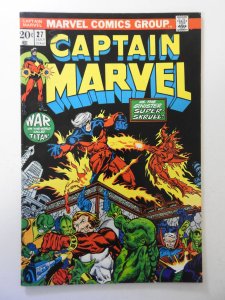 Captain Marvel #27 (1973) FN Condition! ink fc