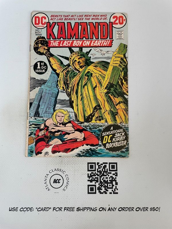Kamandi # 1 FN DC Comic Book Bronze Age Jack Kirby Series / Art Liberty 17 SM12