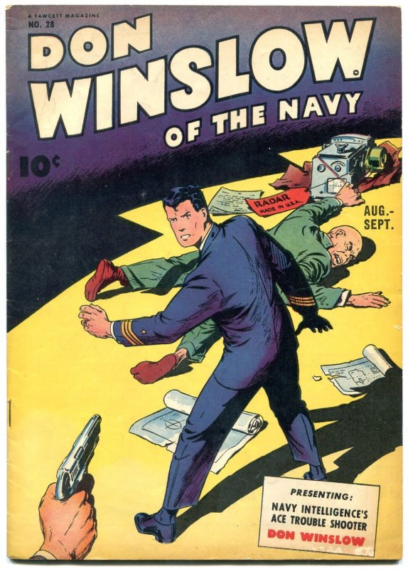 Don Winslow Of The Navy #28  1945 - Fawcett  -FN+ - Comic Book