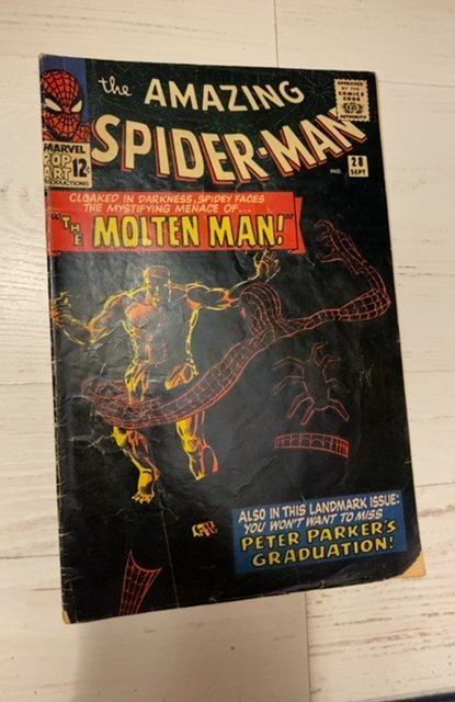 The Amazing Spider-Man #28 (1965)first molten man -See description