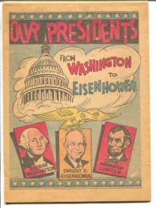 Our Presidents 1953-Washinton to Eisenhower-rare-info-VG