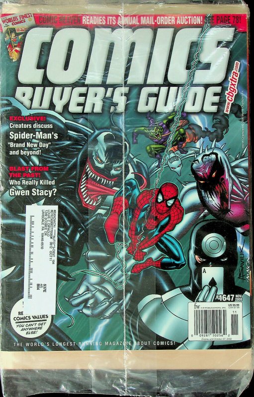 Comic Buyer's Guide #1647 Nov 2008 - Krause Publications 