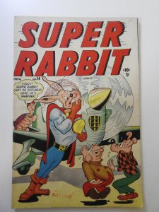 Super Rabbit #14 VG+ Condition! Centerfold detached top staple