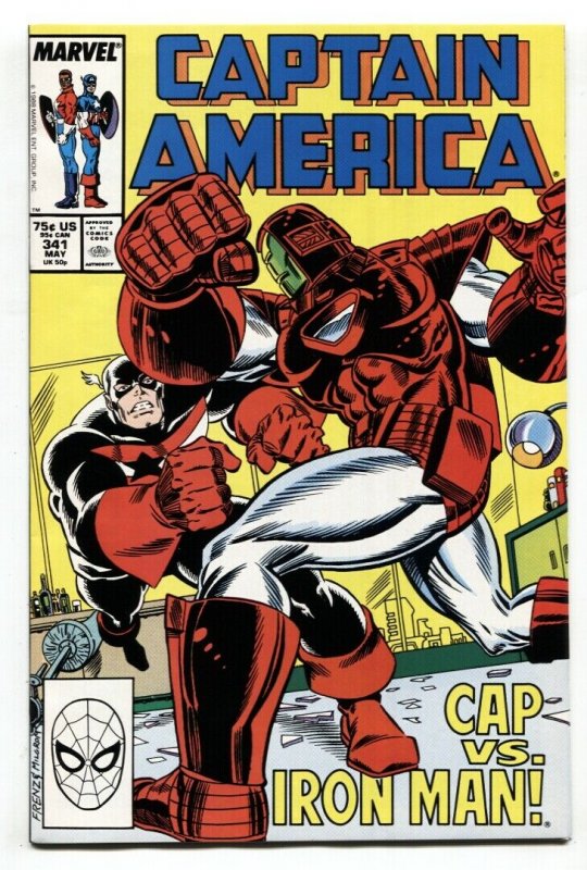 Captain America #341 comic book - 1988-1st Rock Python NM-