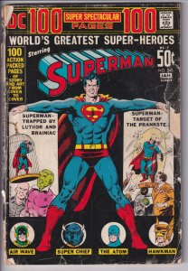 SUPERMAN #245 (Jan 1972) FA 1.0 due to rough cover, cream to white paper.