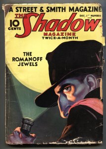 SHADOW 1932 December 1-Romanoff Jewels-STREET AND SMITH-RARE PULP G