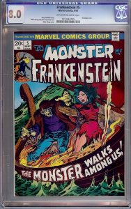 Frankenstein #5 (Marvel, 1973) CGC 8.0