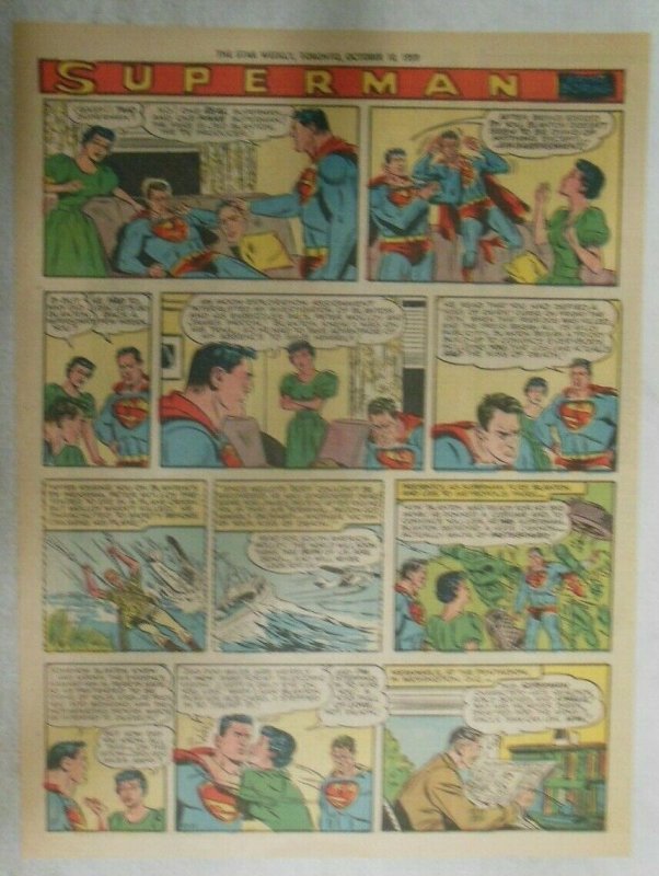 Superman Sunday Page #1041 by Wayne Boring from 10/11/1959 Tabloid Page Size