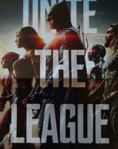 UNITE THE LEAGUE  Promo poster, 11 x 17, 2017, DC BATMAN WONDER WOMEN Unused 017