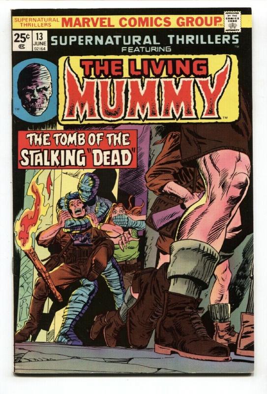 SUPERNATURAL THRILLERS #13-LIVING MUMMY-MARVEL HORROR-VF 