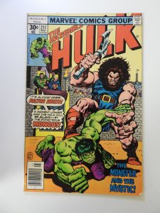 The Incredible Hulk #211 (1977) VG/FN condition rusty staples
