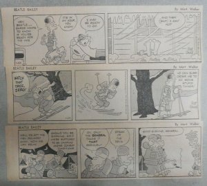 (108) Beetle Bailey Dailies by Mort Walker 1/23-5/29,1967 Size: 3 x 9 inches