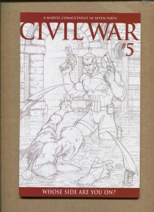 CIVIL WAR #1-7 & EXTRA - INCLUDES TURNER SKETCH VARIANT! - 2006 (9.0-9.2) WH