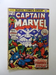Captain Marvel #28 VG- condition moisture damage