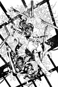 Vampirella Dark Powers #4 Lau 1:7 B&W Virgin FOC Variant (Dynamite, 2021) NM 