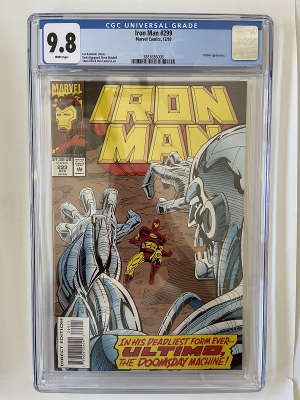 Iron Man #299 CGC 9.8  - Ultimo appearance (1993)