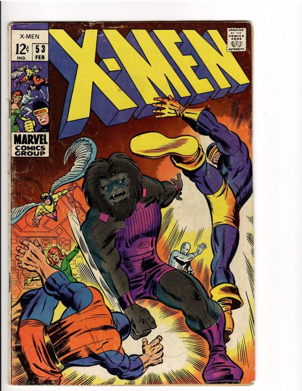 X-MEN #53 VG 4.0 1st BARRY SMITH ART!  (VERMONT COLLECTION)