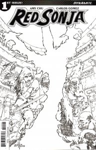 Red Sonja Volume 4 #1 (2017) Rubi Black & White Sketch Incentive Cover I New