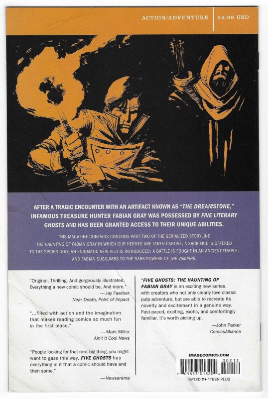 Five Ghosts #2 Second Print Cover (2013)