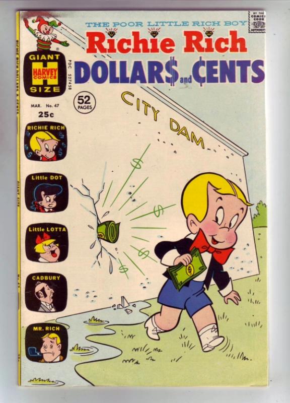 Richie Rich Dollars and Cents #47 (Mar-72) VF/NM High-Grade Richie Rich