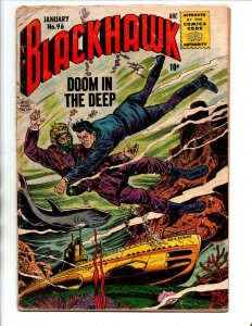 Blackhawk #96 - Submarine cover - 1955 - Good/Very Good