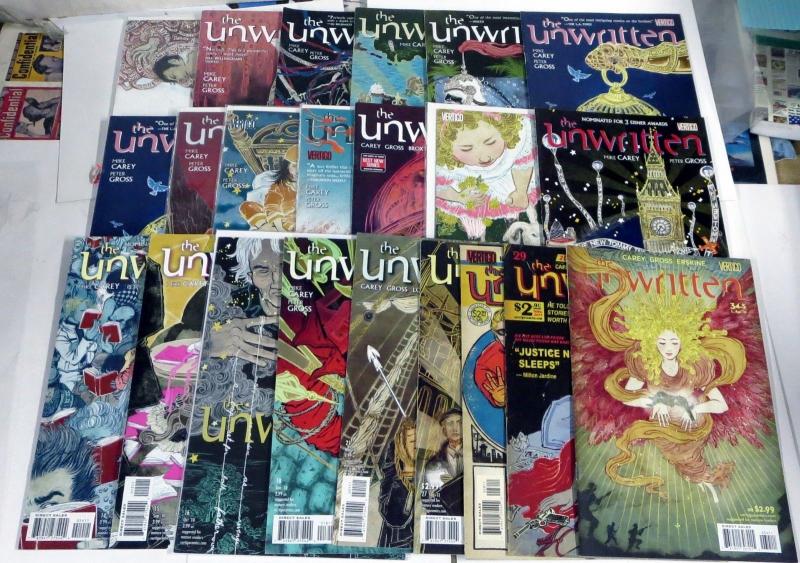 The Unwritten (Vertigo 2009) #1-9,11-16,18,21,27,28,29,34.5!20 books of quality!
