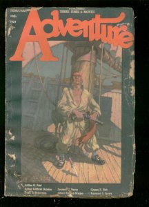 Adventure--February 1923--Pulp Magazine--Ridgway--FR/G