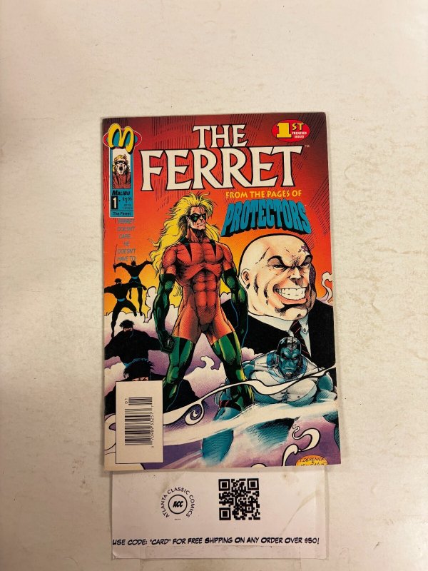 The Ferret #1 NM Malibu Comic Books Protectors 5 HH91