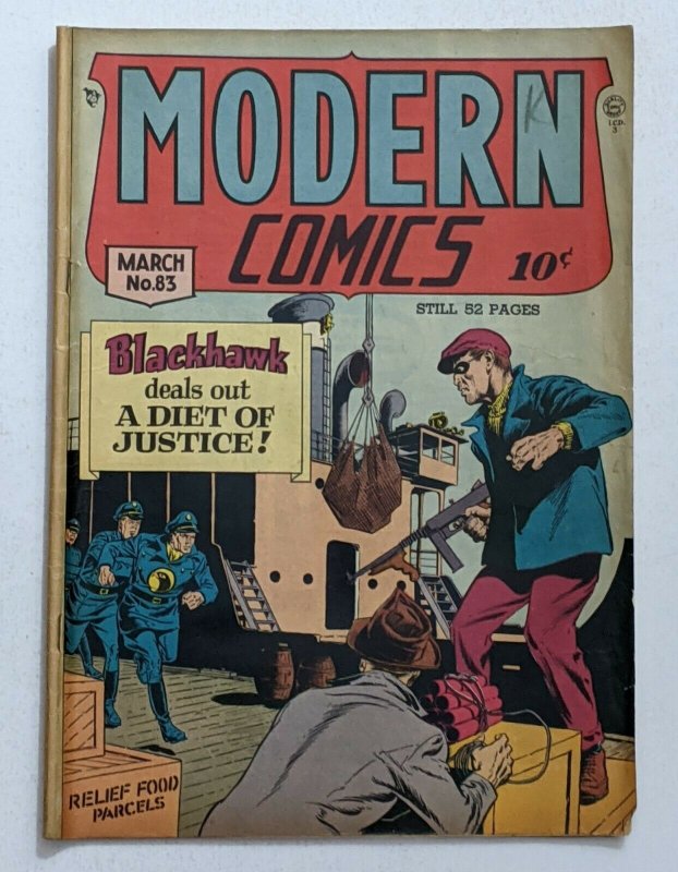 Modern Comics #83 (Mar 1949, Quality) VG+ 4.5 Reed Crandall cover art Gil Fox  