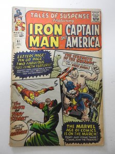 Tales of Suspense #61 (1965) GD/VG Condition moisture damage, ink fc, pencil bc