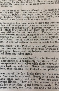 The pretzel romance, pretzelennial 1861-1961,4p(my home town!)