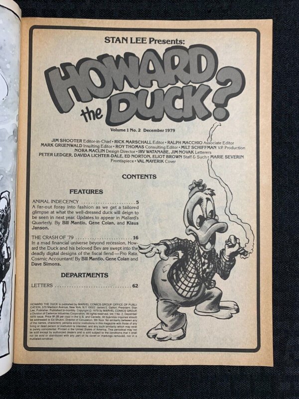 1979 HOWARD THE DUCK Magazine #2 VG/FN 5.0 Gene Colan