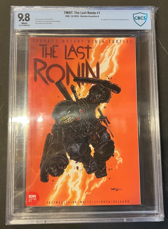 TMNT The Last Ronin #1 2020 Kevin Eastman 1:10 Variant Graded CBCS 9.8 IDW