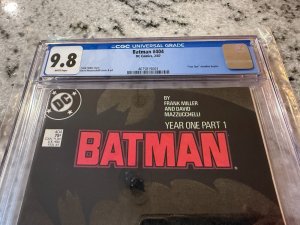 Batman # 404 CGC Graded 9.8 DC Comic Book Year One Part 1 Frank Miller JH23