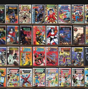 Huge Lot 150+ Comics with Sludge, Solution, Shadowman, Rai, Solitaire & More!