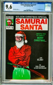 Samurai Santa (1986) CGC 9.6! 1st Published Jim Lee Art!