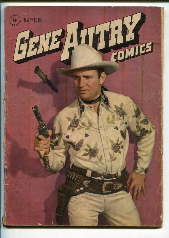 GENE AUTRY #7-1947-DELL-WESTERN-PHOTO COVERS-MOVIE-TV-vg minus